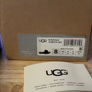 Ugg Royale Black Slippers